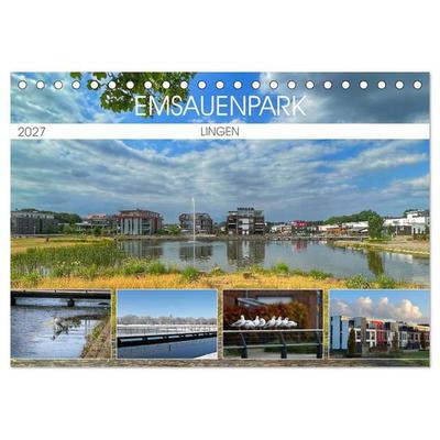 Emsauenpark Lingen (Tischkalender 2027 DIN A5 quer), CALVENDO Monatskalender
