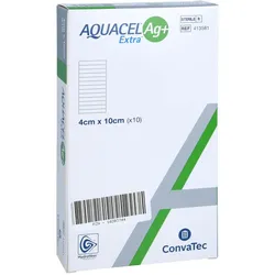Aquacel Ag+ Extra 4x10 cm Kompressen