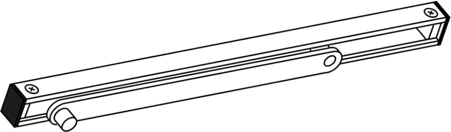 GEZE Gleitschiene silberfarbig zu TS 3000/5000 (068221)