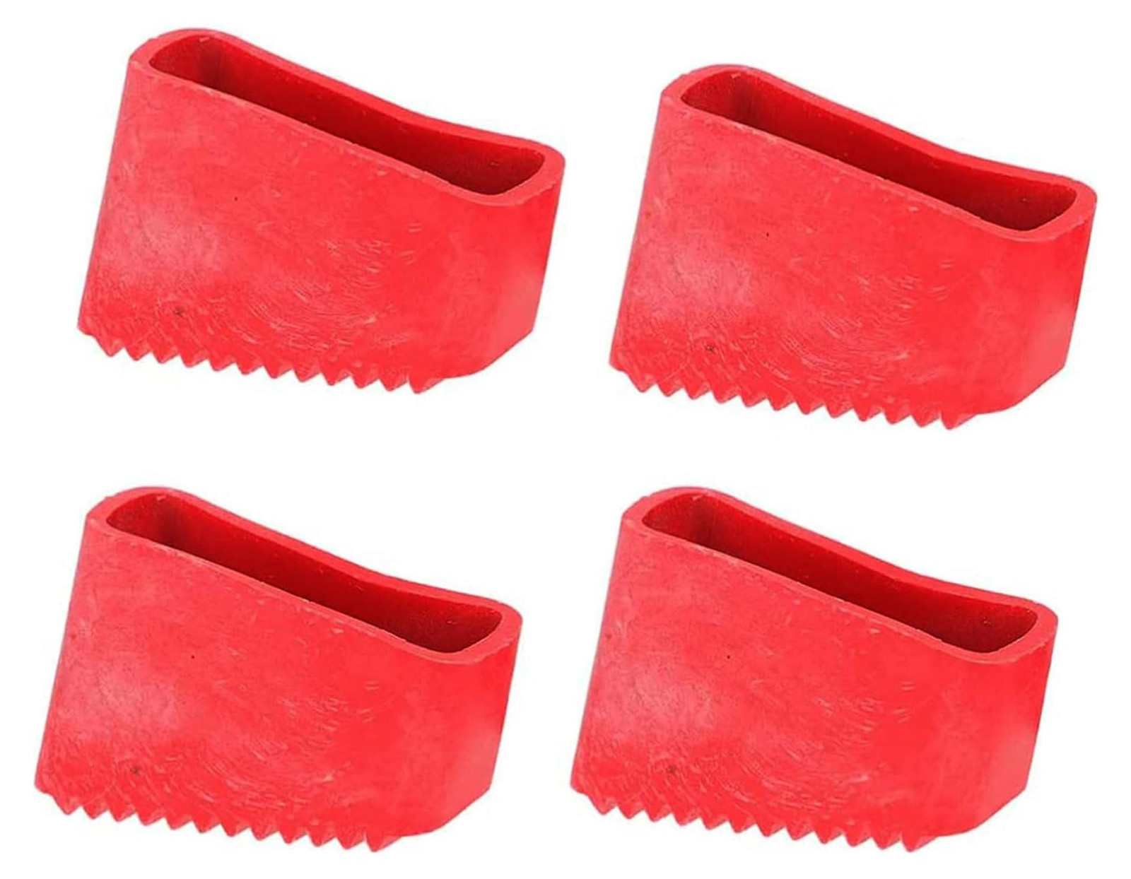 Selius 4 stuks rubberen ladder antislip voetmatten