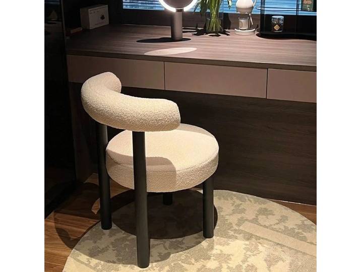 Tabouret de vanité Simple avec rangement crème chaise de maquillage design moderne pour chambre de filles chaise de salle à manger à la maison238