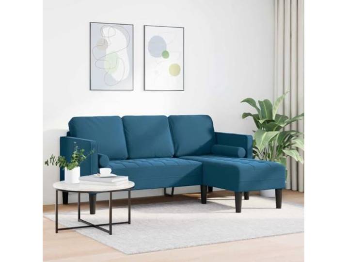 KTHLBRH Modulares Sofa-Set, Blau, mit Kissen Elegantes Design, Polyestergewebe, geeignet für moderne Wohnzimmer, vielseitig