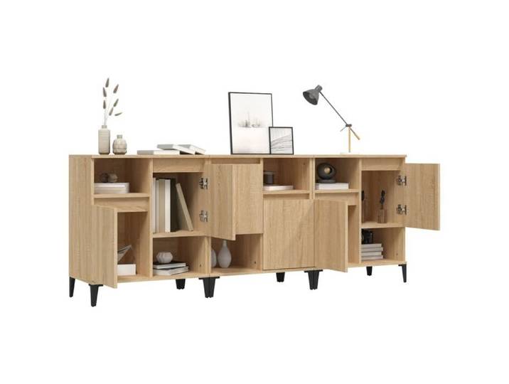 Promo printemps Buffets （3 pcs）- SHELD - Commode à tiroirs/MEUBLE BAS - chêne sonoma 60x35x70cm bois d'ingénierie M7867794