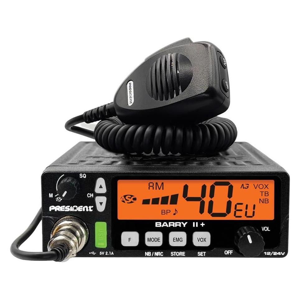 President ? - Barry II+ cb 40 Kan?le Radio AM/FM (PRE009)
