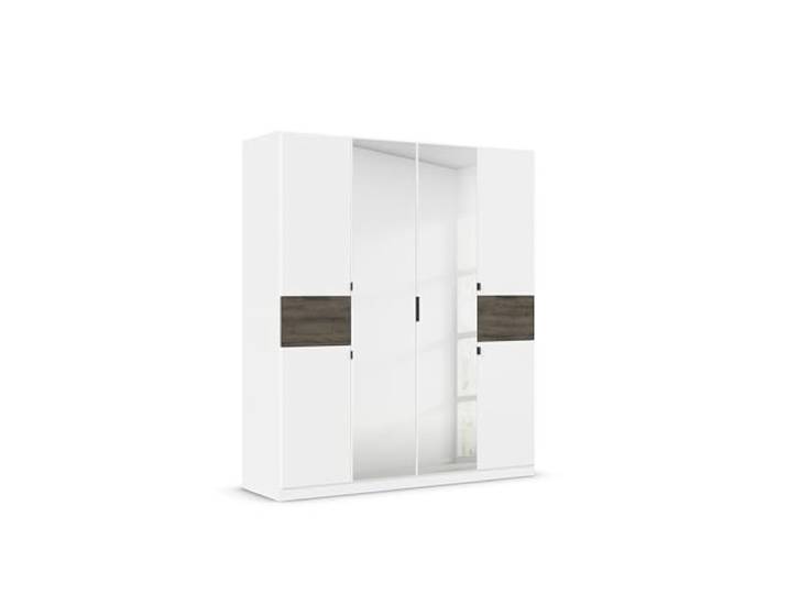 Rauch Möbel TICAO, Kleiderschrank, Farbe Weiß/Atlantic Oak, Breite 181 cm