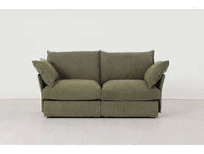 Zweisitzer-Sofa Model 06, Fenchelgrün
