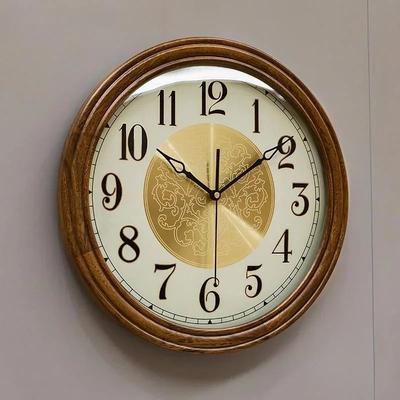 Inspired Living Nordic Solid Wood Wall Clock Silent Minimalist Large Wooden Wall Clock For Modern Living Room Decor Nordic Solid Wood Wall Clock Silent Minimalist Large Wooden Wall Clock For Modern Living Room Decor