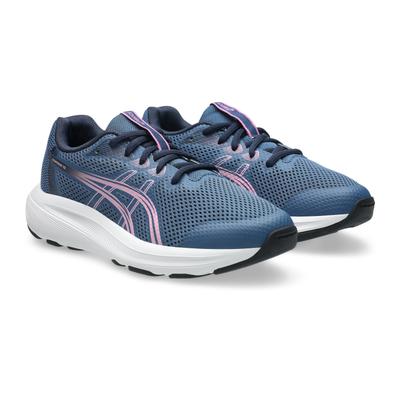 Laufschuh ASICS "GEL-CONTEND 10 GS", Kinder, Gr. 40, blau (grand shark, bubblegum), Synthetik, Schuhe Laufschuh, für Kinder & Jugendliche