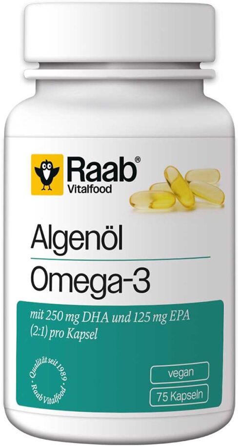 Raab Vitalfood Algenöl Omega-3 Kapseln