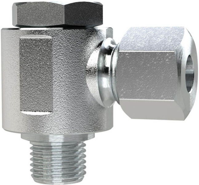 Riegler Raccord d'angle pivotant, G 3/8 a., Ø ext. tube 12, SWV12LST (SWV12LST)