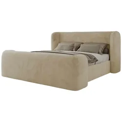 Polsterbett mit Lattenrost  ¦ creme ¦ Maße (cm): B: 223 H: 111