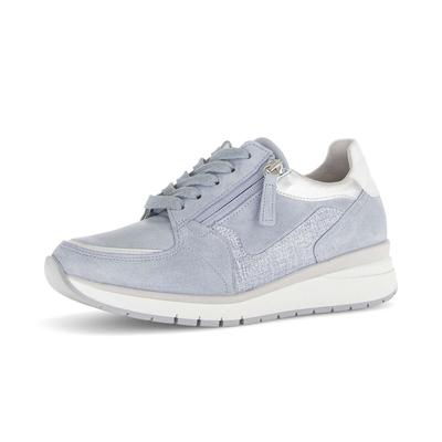 Sneaker GABOR "Sneaker low", Damen, Gr. 37, blau, Schuhe Sneaker
