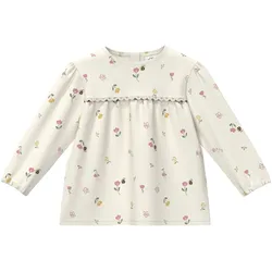 s.Oliver Musselin-Bluse Blumen Bienen, natur | mehrfarbig, 92