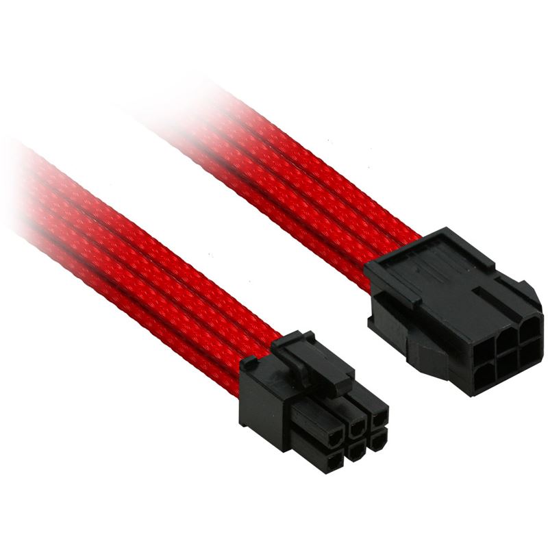 Nanoxia 6er PCI-E Verlängerung 30 cm rot