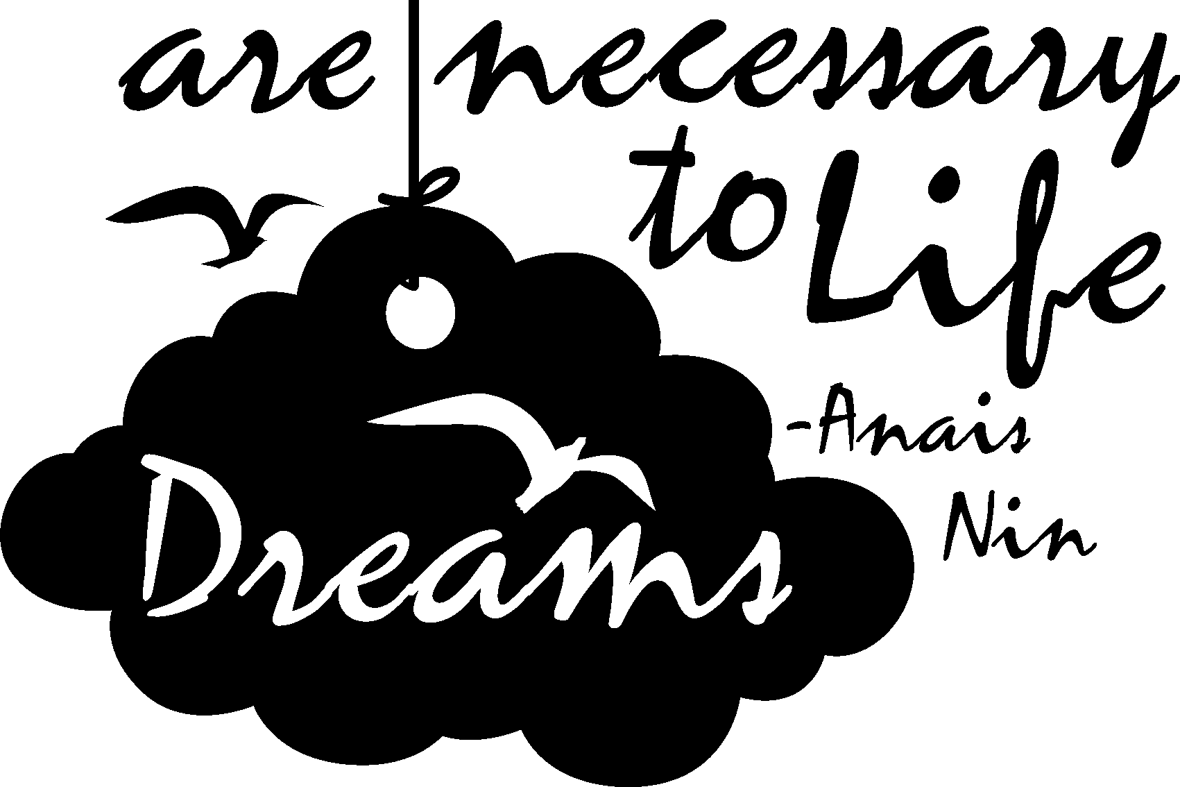 Ambiance-sticker Sticker Dreams are… - Anais Nin