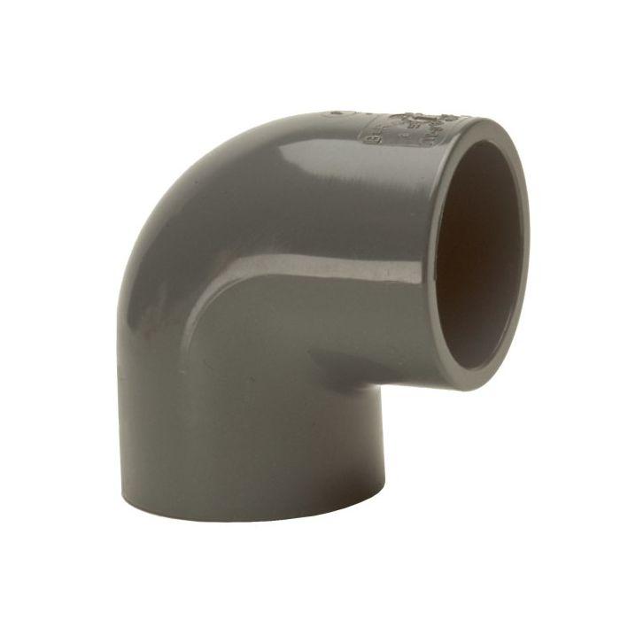 Bänninger PVC-U Winkel 90Grad 1410149012 110mm, DN 100, beidseitige Klebmuffe