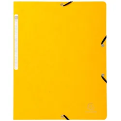 Exacompta Eckspannmappe aus Manila-Karton 400g/qm, für Format DIN A4