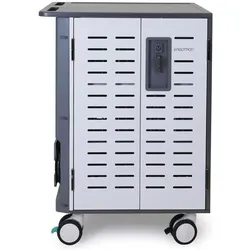 Ergotron Zip40 Charging Cart EU Plug, Notebookwagen, Silber
