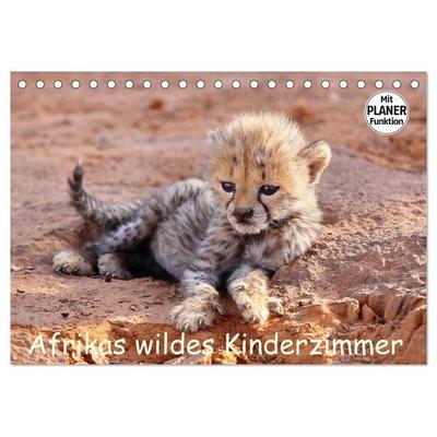 Afrikas wildes Kinderzimmer (Tischkalender 2027 DIN A5 quer), CALVENDO Monatskalender