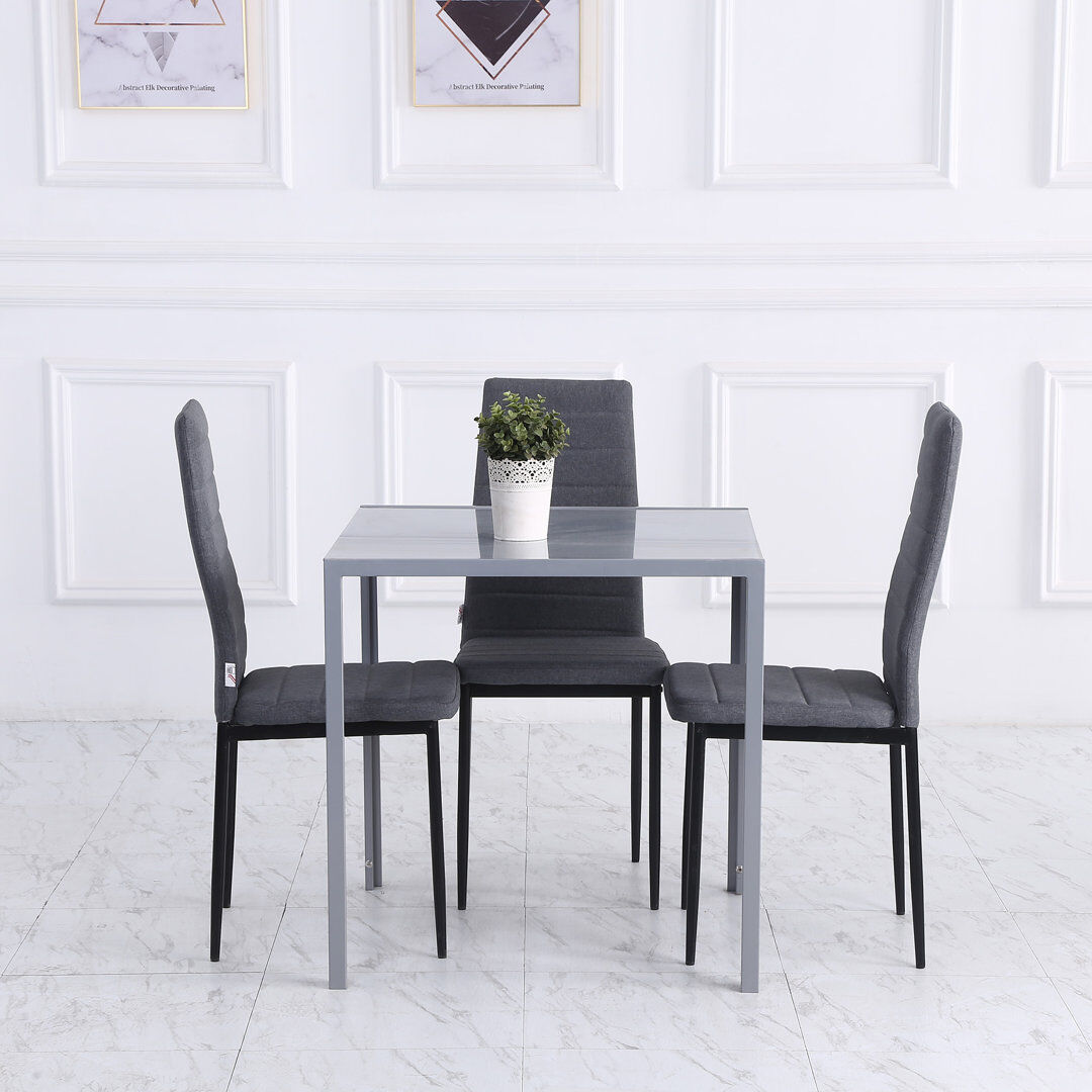 Ebern Designs Dilawar 75cm Dining Table Gray