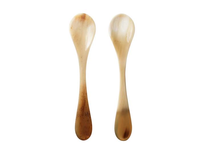 Georg Jensen Cuillère à caviar Indulgence, lot de 2 Corne