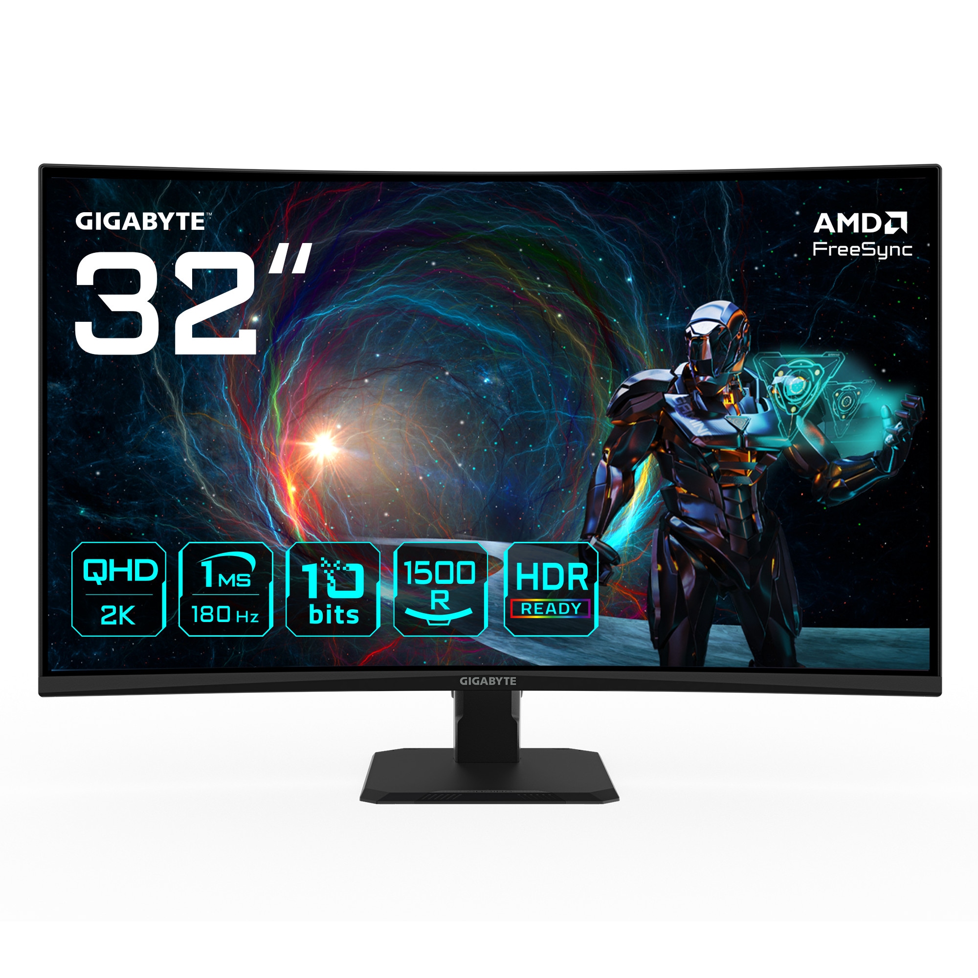 GIGABYTE GS32QCA 31.5 Zoll WQHD Curved VA LED 16:9 180 Hz Gaming Monitor GS32QCA EU