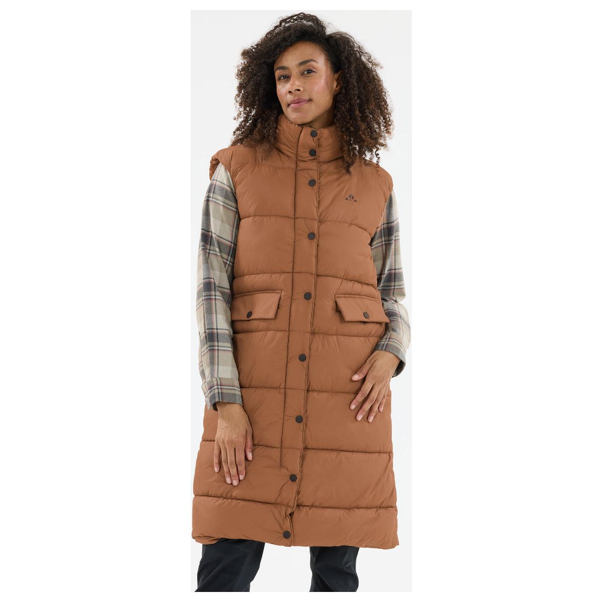 Whistler Amaretto W Long Puffer Vest soft silt (5322) 40 W234602-5322-40