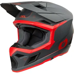 ONeal 3SRS E-Stroke S26, Motocrosshelm - Matt Dunkelgrau/Rot - XS