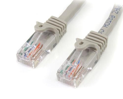 StarTech.com Cat5e patchkabel RJ45 naar RJ45 zonder haakjes, 5 meter, Grijs