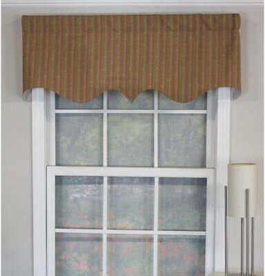 RLF Home Quality Serrated Color Aloe Regal Valance - 50x17