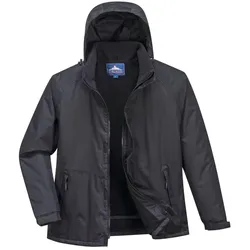 Portwest,  Freizeitjacke Fleece gefüttert, wasserabweisend Schwarz 3XL (3XL)