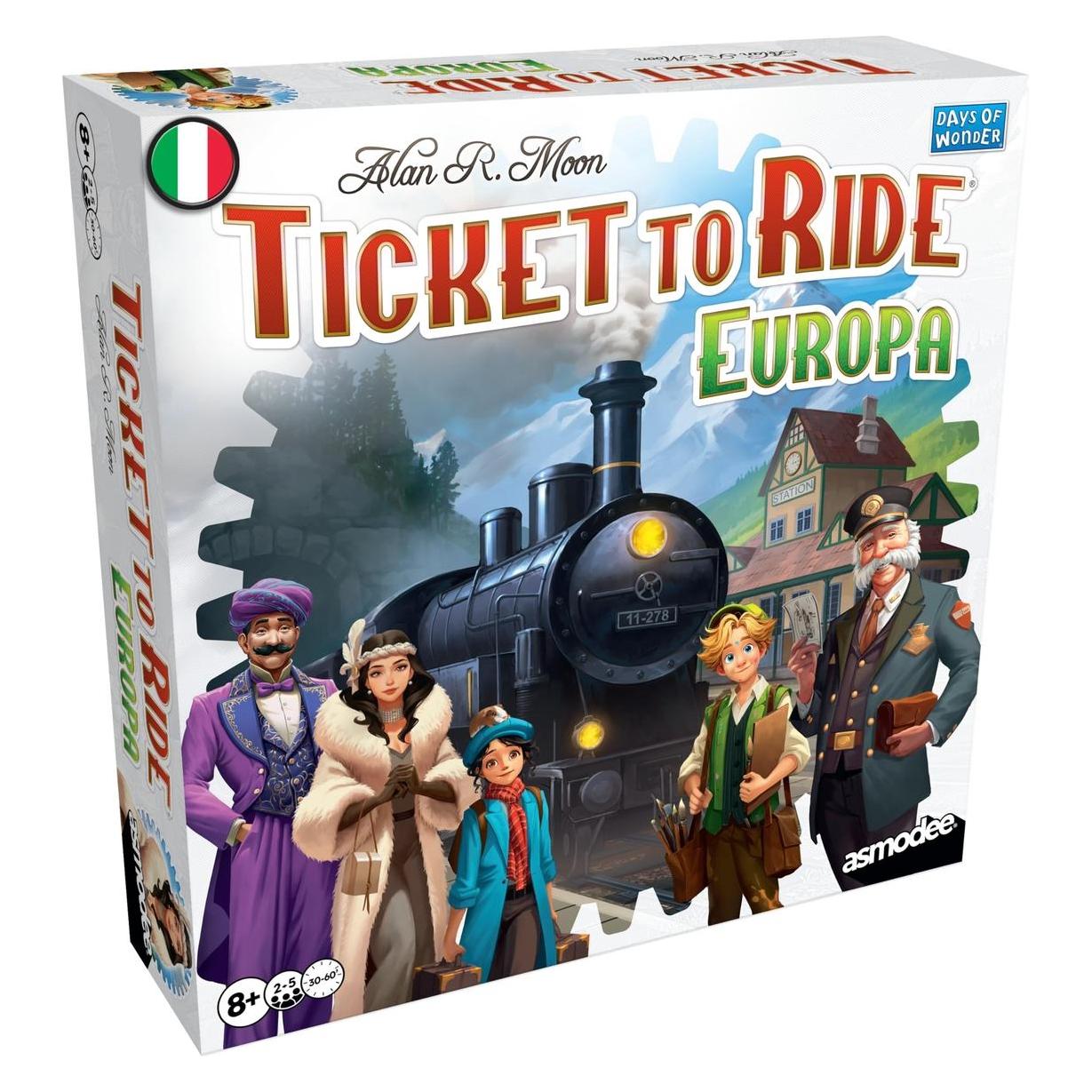 Asmodée Ticket to Ride Europe (italienische Ausgabe) (Italienisch) (77858871)