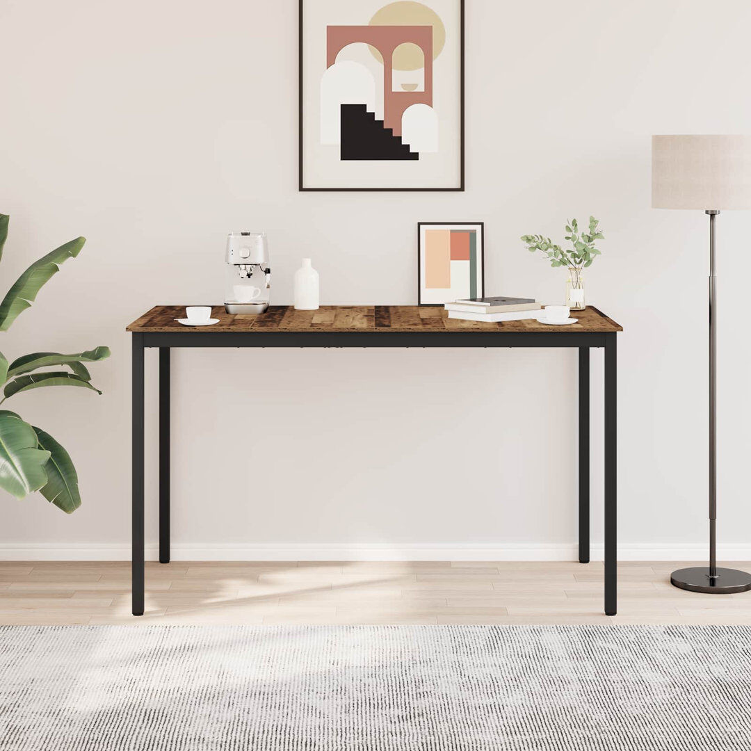 Ebern Designs Standing Bar Table Engineered Wood Brown 105cmH x 180cmL x 90cmW