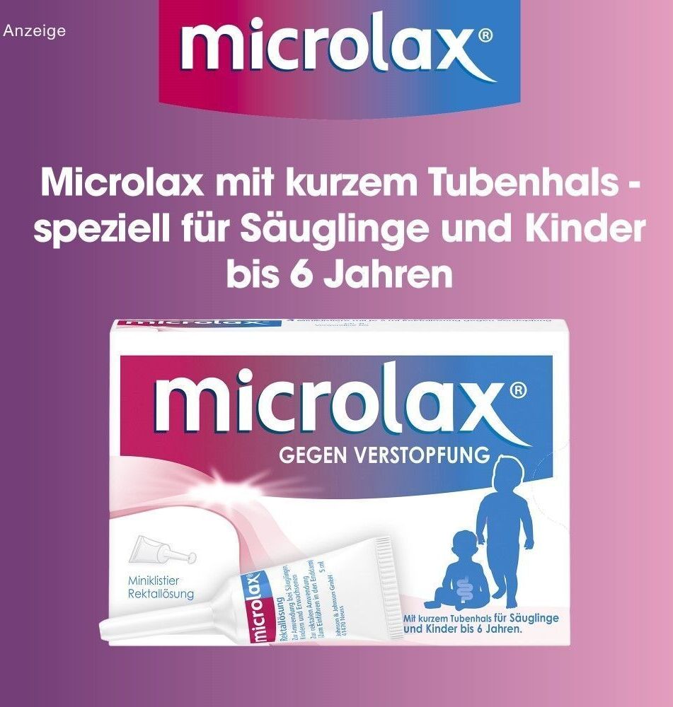 Microlax Rektallösung Klistiere m.kurzem Tubenhals 2x 2x4 St