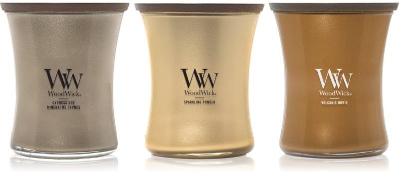 Woodwick Precious Metals Trio Pack Gift Set