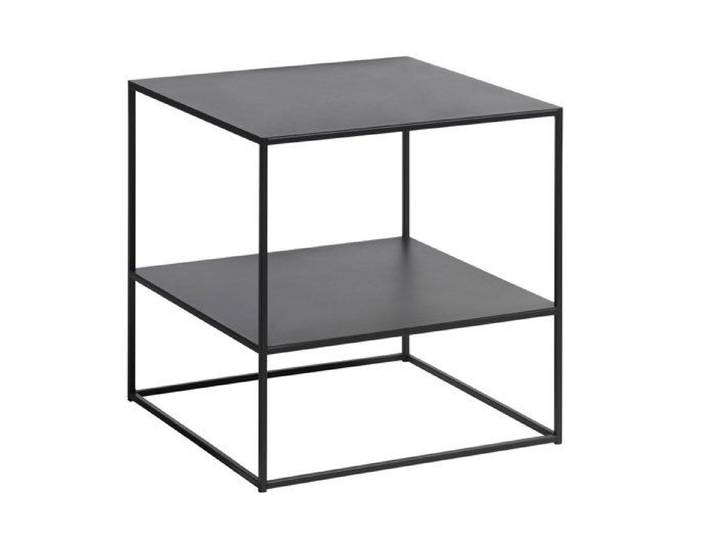 Pebble Table basse 50 x 50 cm noir.