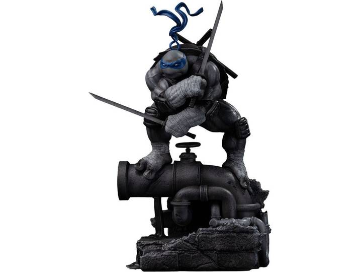 Iron Studios Merchandise-Figur Teenage Mutant Ninja Turtles Art Scale Statue 1/10 Leonardo Black and