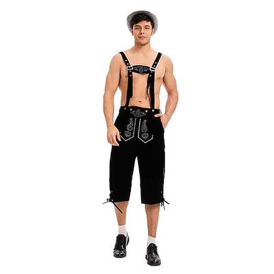 Oktoberfest Lederhosen Bayerisch Deutsch München Wiesn Herren Stoff im traditionellen Stil