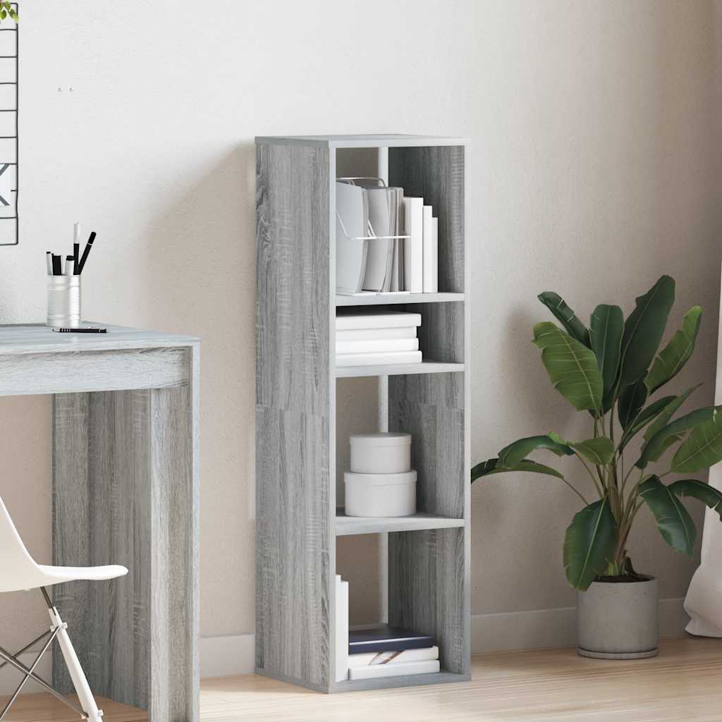 vidaXL Bibliothèque sonoma gris 34x31x112 cm bois d'ingénierie
