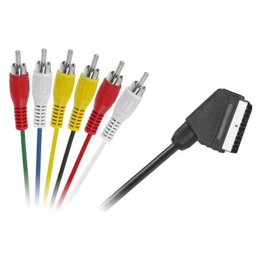 Blackmoon KPO2711 SCART/6RCA kabelis (1.20 m, Cinch Kabel) (35534535)