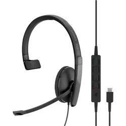 EPOS SC 130 (Kabelgebunden, USB-C, Skype), Office Headset, Schwarz