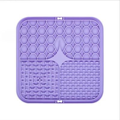 Uplifted Finds Stress Relief Silicone Distraction Lick Mat purple 5 Pcs