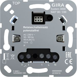 Gira Relais-Einsatz 540700 System 3000, 1-fach