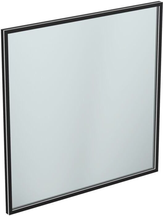 Ideal Standard Spiegel T3968BH 120x3,8x120 cm, eckig, mit Beleuchtung, neutral, Rahmen schwarz