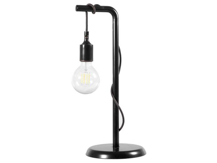 Tischleuchte 4853 Wire, Schwarz, Metall, rund, 15x48x30 cm, Eec, transportabel, Lampen & Leuchten, Innenbeleuchtung, Tischlampen, Tischlampen
