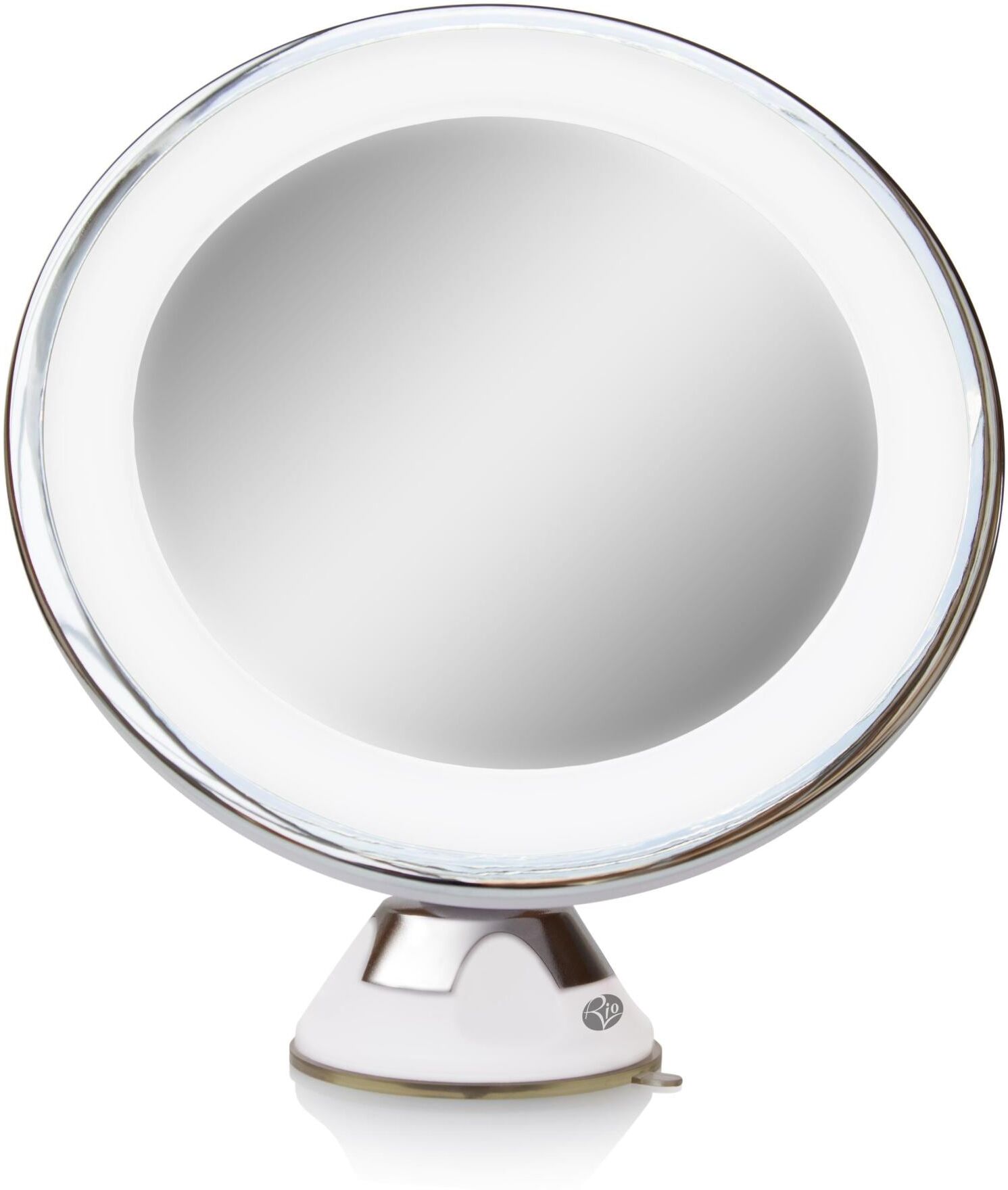 Kosmetikspiegel RIO "Multi-Use Mirro", weiss (weiß), Ø:9,8cm, Spiegel, Kosmetikspiegel weiß Ø 9,8cm