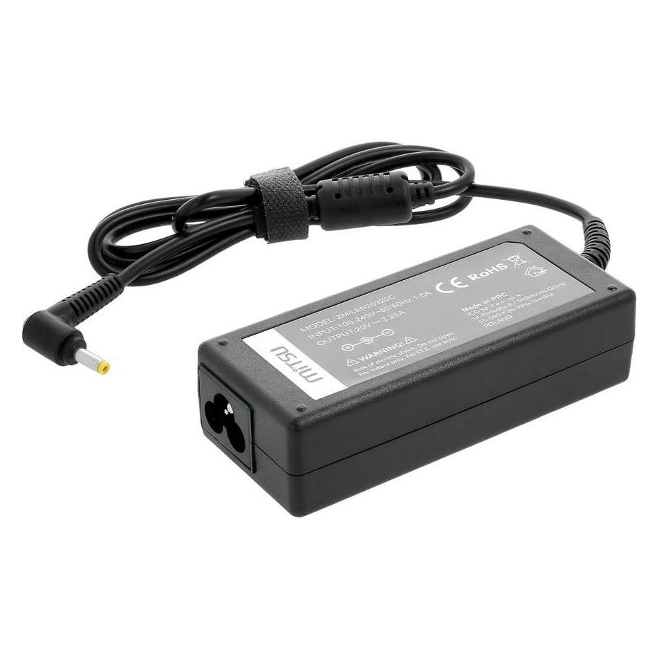 Mitsu notebook charger 20v 3.25a 4.0x1.7 - lenovo (65 W) (5ZM038)