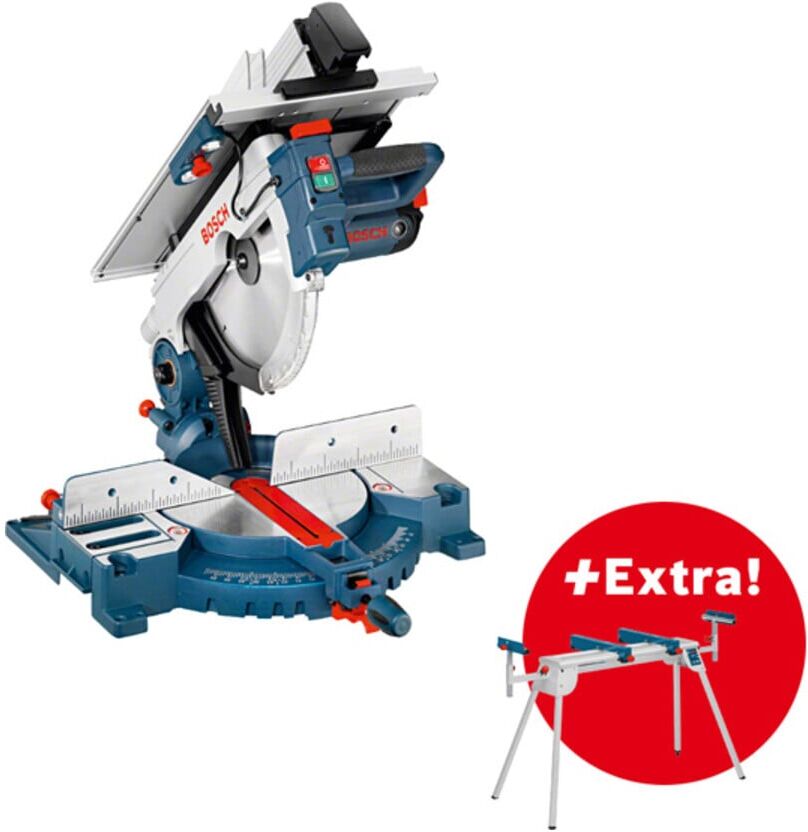 Bosch Professional GTM 12 JL Kombinationssäge mit Arbeitstisch GTA 2600 in Karton   für Holzwerkstoffe und Kunststoffe   mit Leistung von 1.800 W und Schnitttiefe von bis zu 95 mm   mit Laser und Späneabsaugung   0615990EU2)
