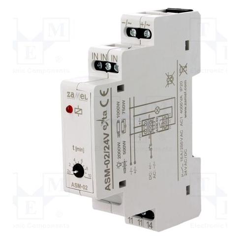 Zamel Automatischer Treppenlichttimer 24V AC (EXT10000007)
