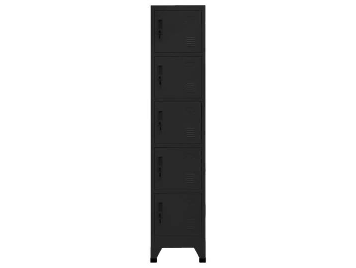 Armoire à casiers Noir 38x40x180 cm Acier - Haute qualité